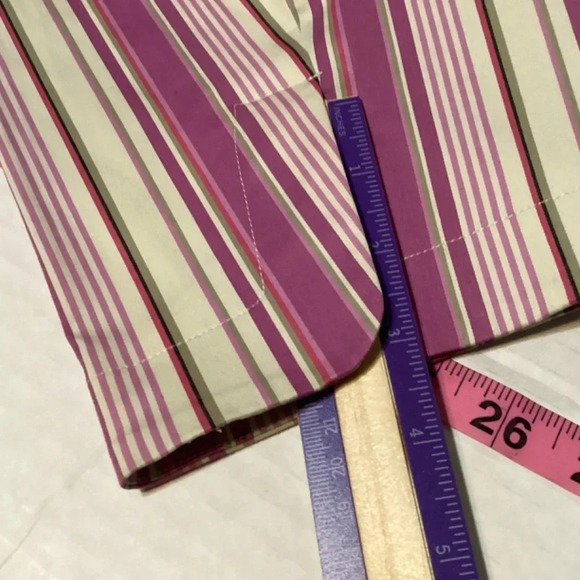 Lane Bryant blazer lavender stripe 3/4 sleeves summer office wear causal… - Picture 7 of 10